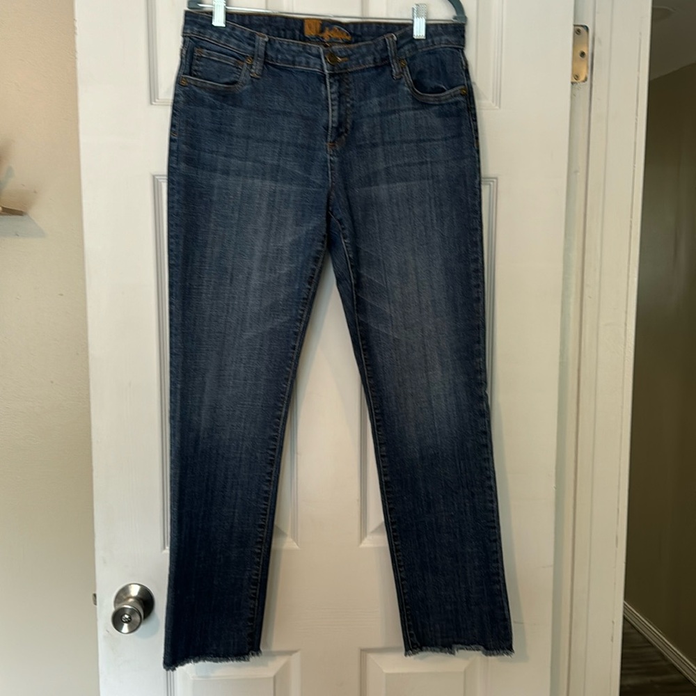 Kut from the Kloth Women's Straight Leg Jeans - Dark Blue